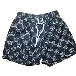 New Wesc Wasted Youth Swim Shorts Trunks Mens XS Black